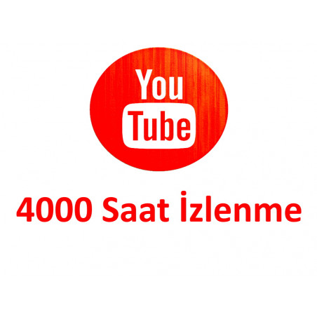 YouTube 4000 Saat İzlenme Satın Al