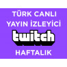 Twitch Türk Canlı Yayın İzleyicisi Satın Al Haftalık